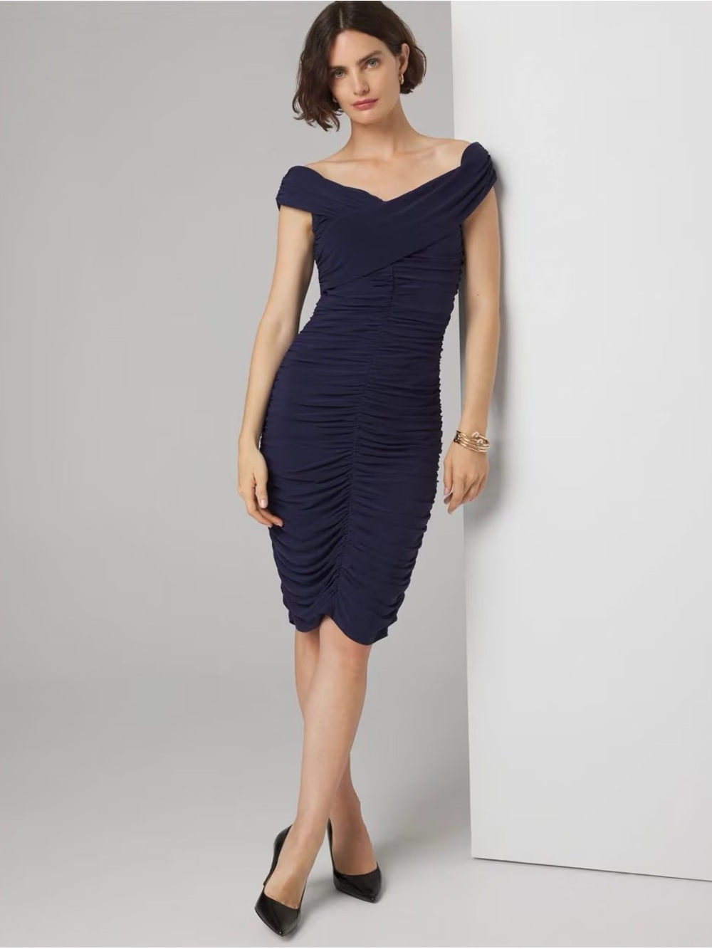 White House Black Market Navy Dress